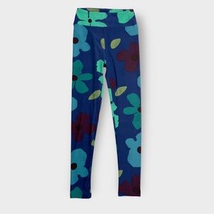 LuLaRoe NWOT Floral Blue Leggings 💙